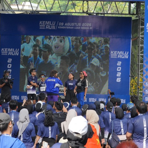 Race photo from KEMLU RUN 2026
