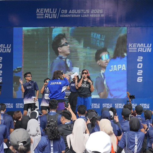 Race photo from KEMLU RUN 2026