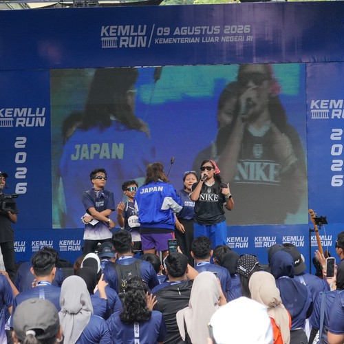 Race photo from KEMLU RUN 2026