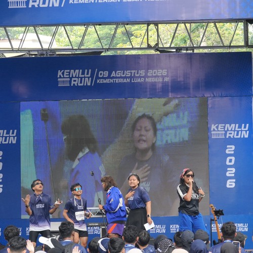 Race photo from KEMLU RUN 2026