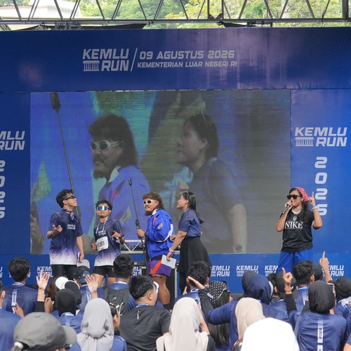 Race photo from KEMLU RUN 2026