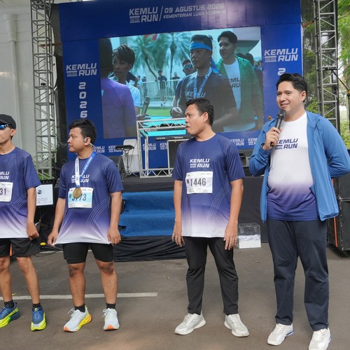 Race photo from KEMLU RUN 2026