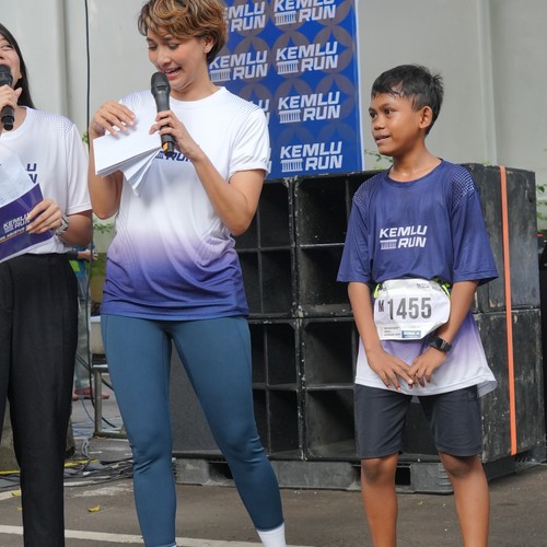 Race photo from KEMLU RUN 2026