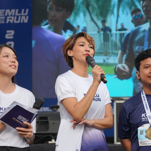 Race photo from KEMLU RUN 2026