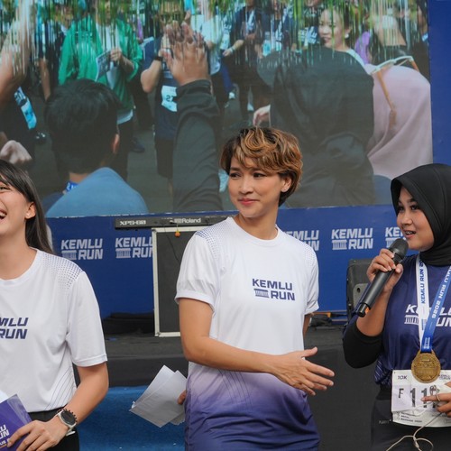 Race photo from KEMLU RUN 2026