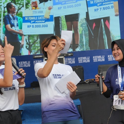 Race photo from KEMLU RUN 2026