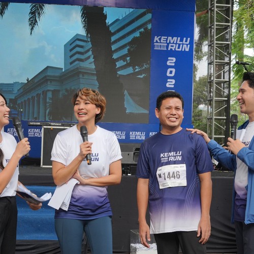 Race photo from KEMLU RUN 2026