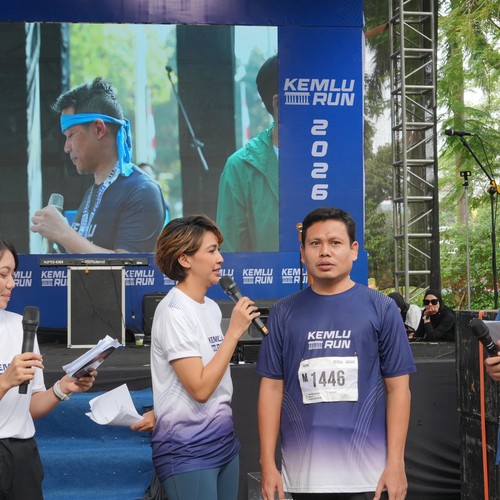 Race photo from KEMLU RUN 2026
