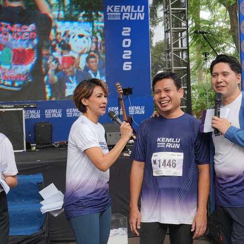 Race photo from KEMLU RUN 2026