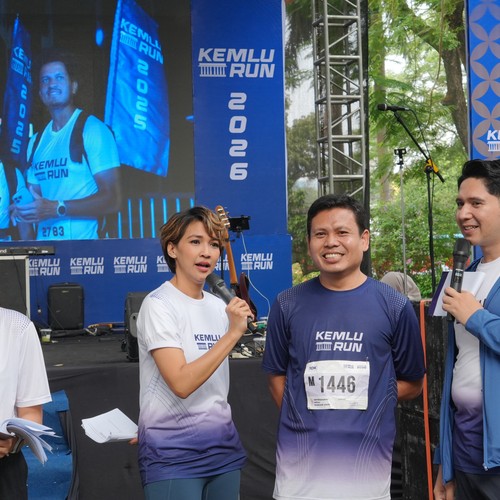 Race photo from KEMLU RUN 2026