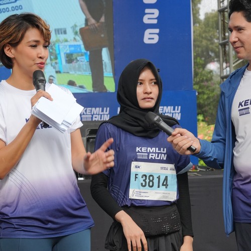 Race photo from KEMLU RUN 2026