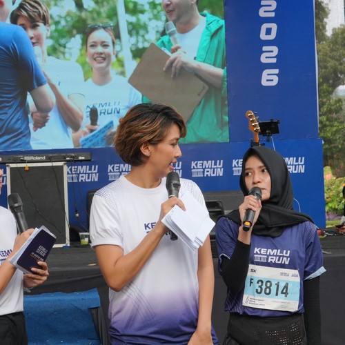 Race photo from KEMLU RUN 2026