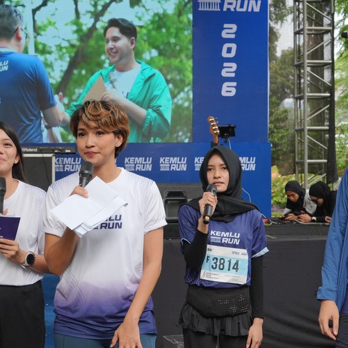 Race photo from KEMLU RUN 2026