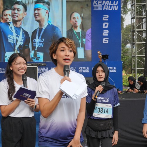 Race photo from KEMLU RUN 2026