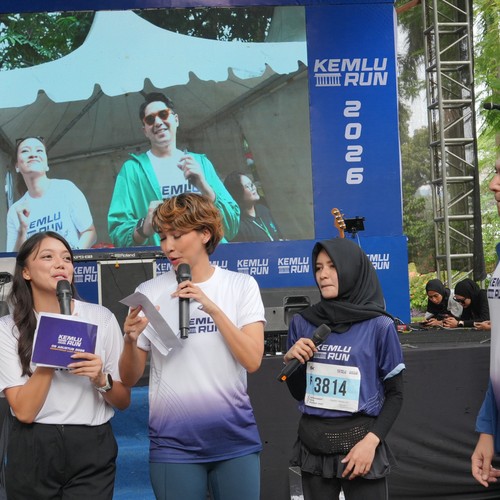 Race photo from KEMLU RUN 2026