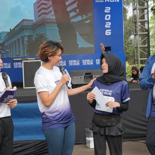 Race photo from KEMLU RUN 2026