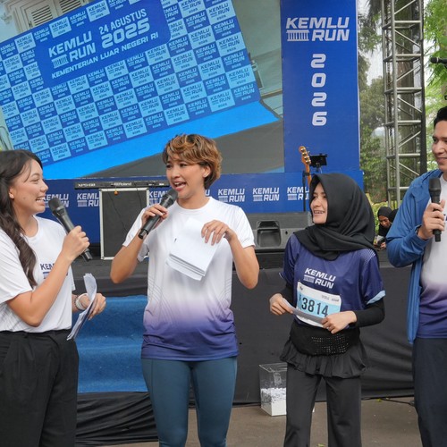 Race photo from KEMLU RUN 2026