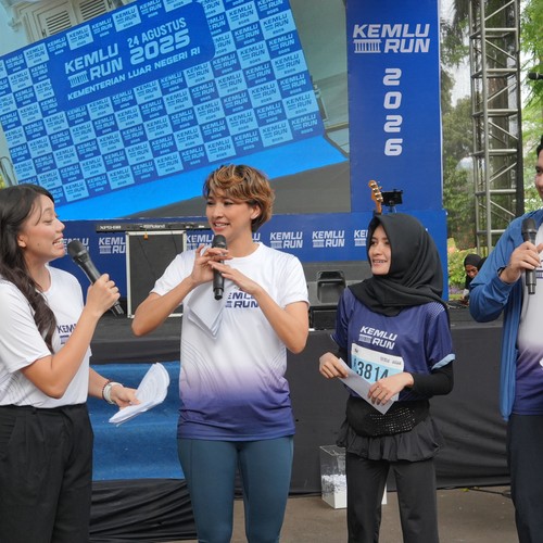 Race photo from KEMLU RUN 2026