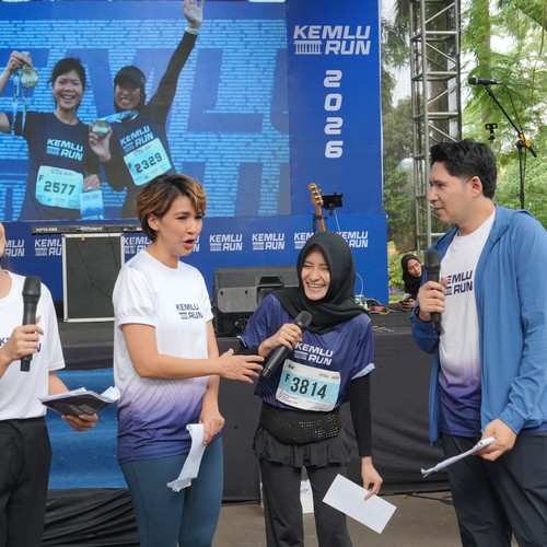 Race photo from KEMLU RUN 2026