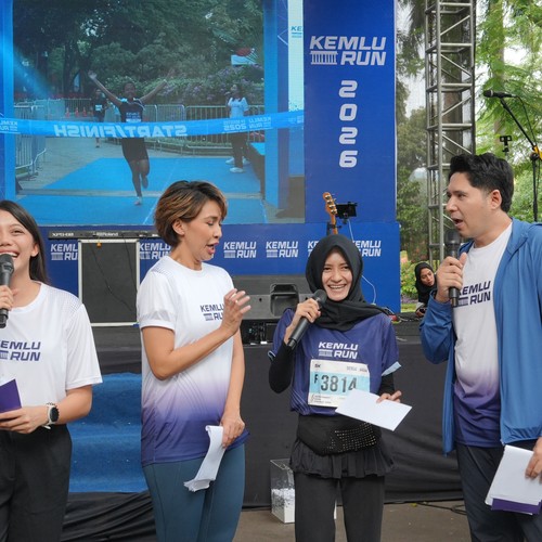 Race photo from KEMLU RUN 2026