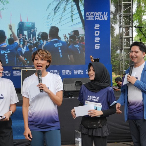 Race photo from KEMLU RUN 2026