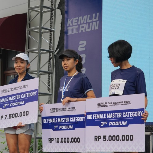 Race photo from KEMLU RUN 2026