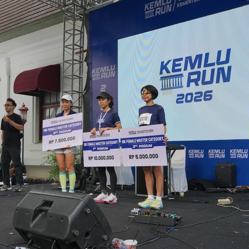 Race photo from KEMLU RUN 2026
