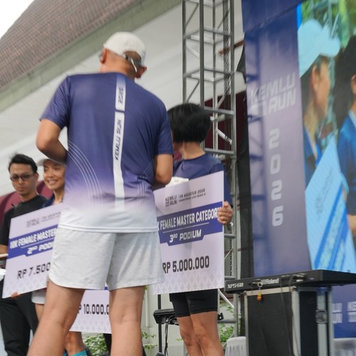 Race photo from KEMLU RUN 2026