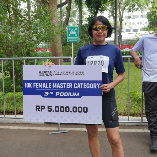 Race photo from KEMLU RUN 2026