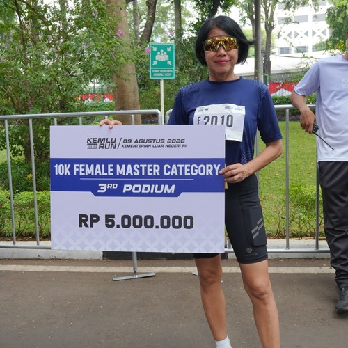 Race photo from KEMLU RUN 2026