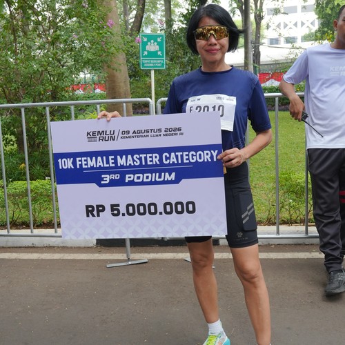 Race photo from KEMLU RUN 2026