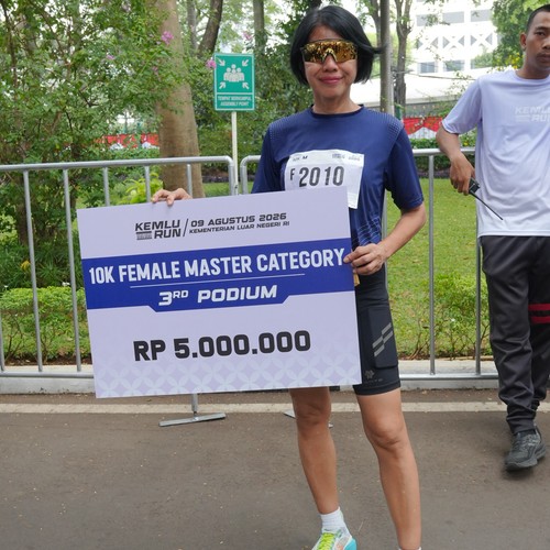 Race photo from KEMLU RUN 2026
