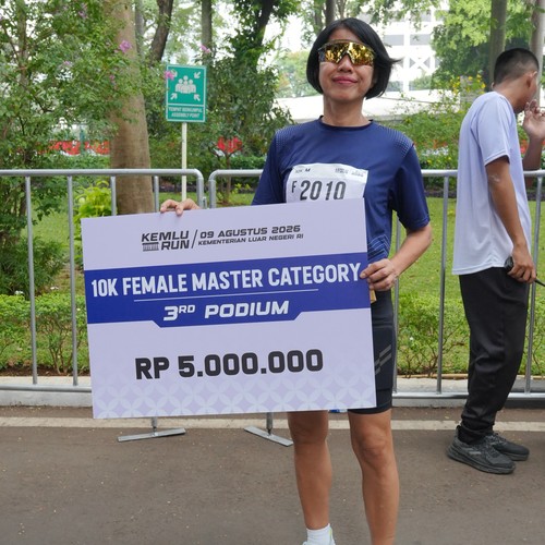 Race photo from KEMLU RUN 2026
