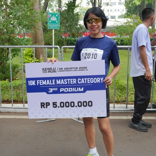 Race photo from KEMLU RUN 2026