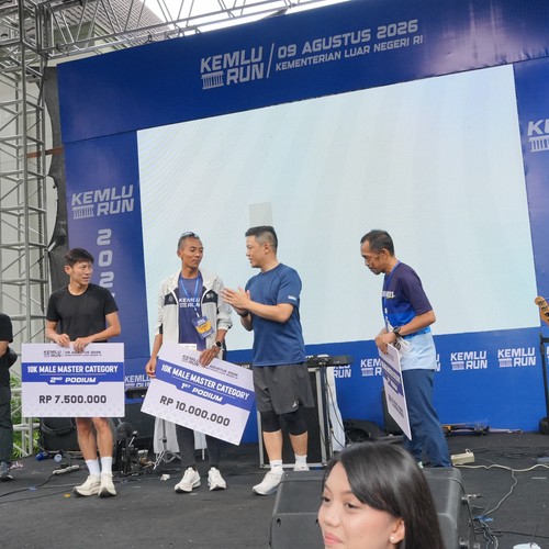 Race photo from KEMLU RUN 2026