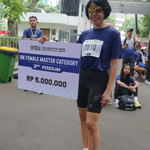 Race photo from KEMLU RUN 2026