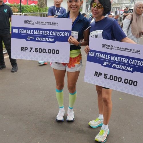 Race photo from KEMLU RUN 2026