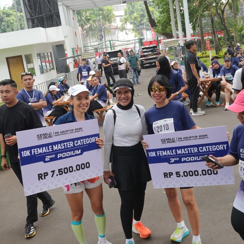 Race photo from KEMLU RUN 2026