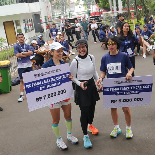 Race photo from KEMLU RUN 2026
