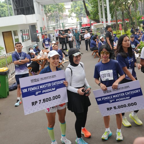 Race photo from KEMLU RUN 2026
