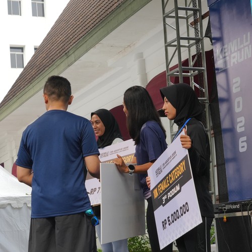 Race photo from KEMLU RUN 2026