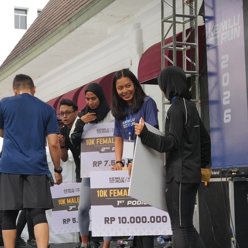 Race photo from KEMLU RUN 2026