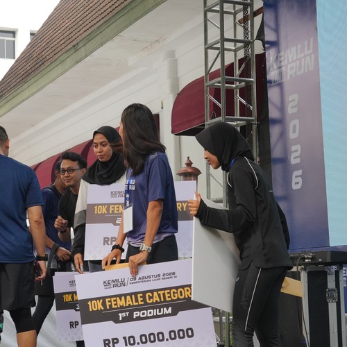 Race photo from KEMLU RUN 2026