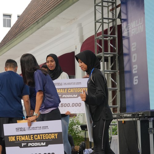 Race photo from KEMLU RUN 2026