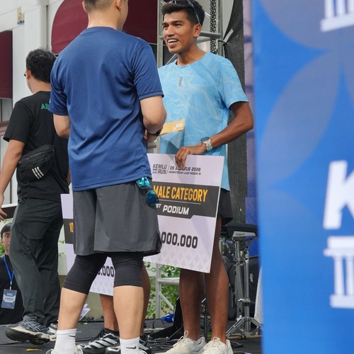 Race photo from KEMLU RUN 2026