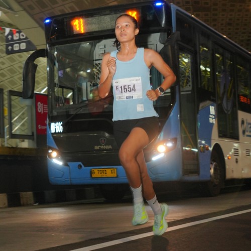 Race photo from KEMLU RUN 2026