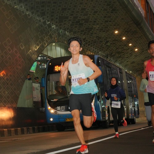 Race photo from KEMLU RUN 2026