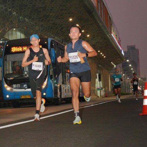 Race photo from KEMLU RUN 2026