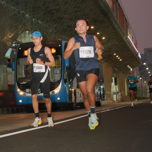 Race photo from KEMLU RUN 2026