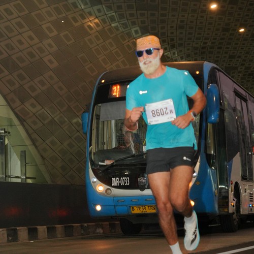 Race photo from KEMLU RUN 2026
